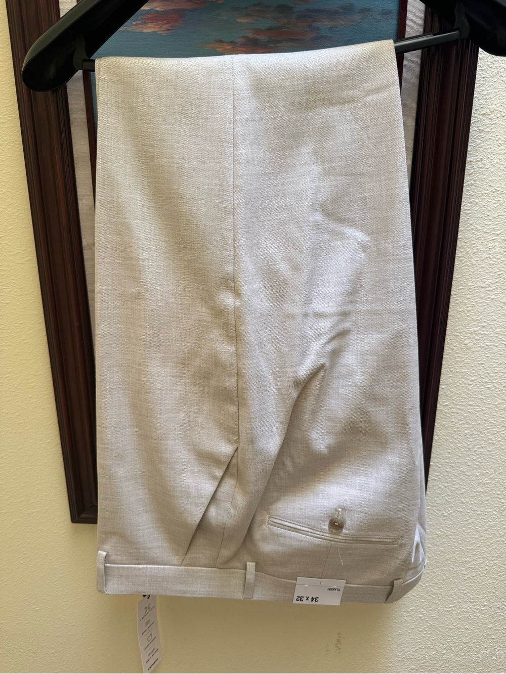 Express Men's Light Beige Dress Pants
